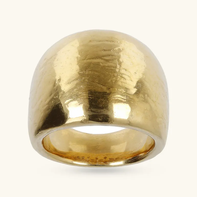 Anello a Fascia Graduato Martellato