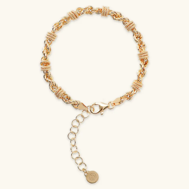 Bracciale Catena Corda con Rondelle