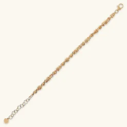 Bracciale Catena Corda con Rondelle
