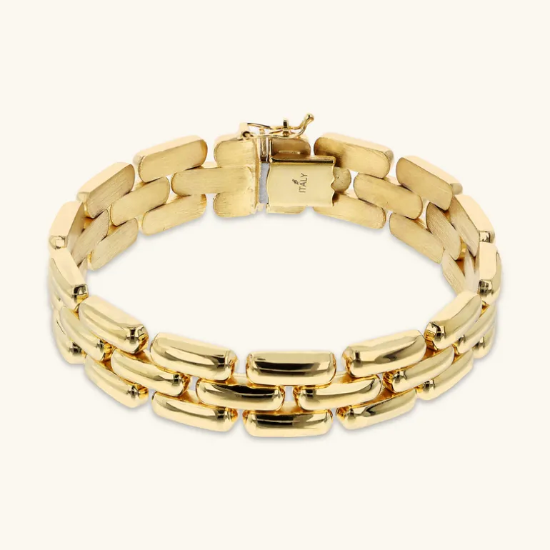 Bracciale Catena Pantera Superficie Liscia