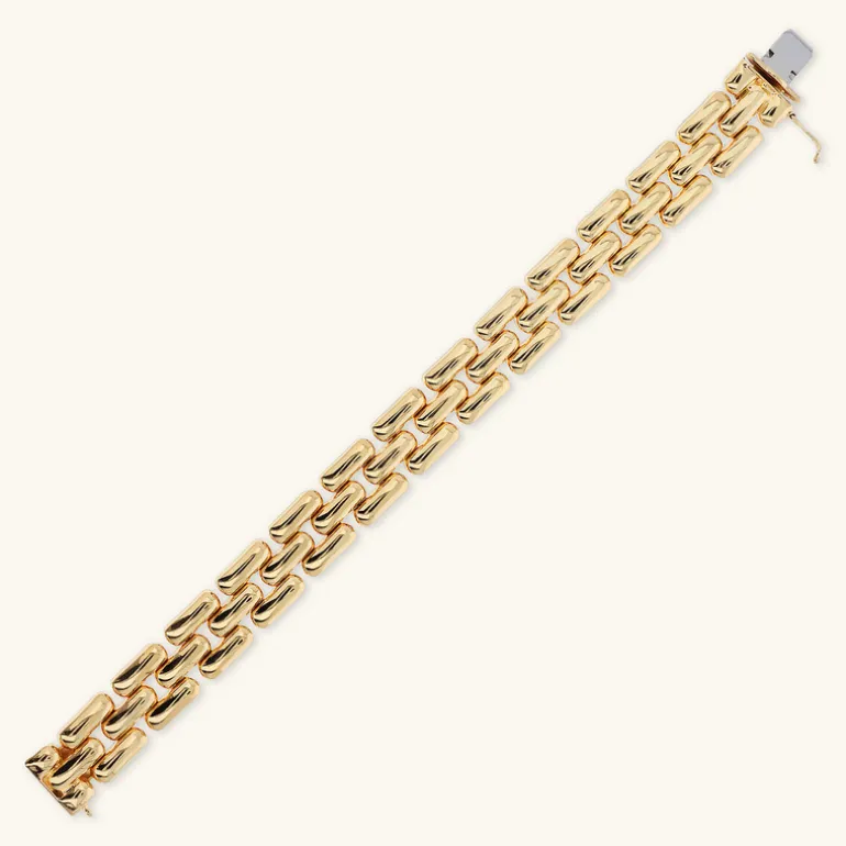 Bracciale Catena Pantera Superficie Liscia