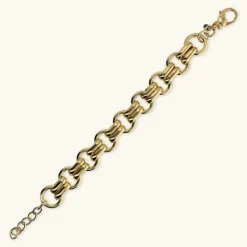 Bracciale con Maglie Ovali e Anelli