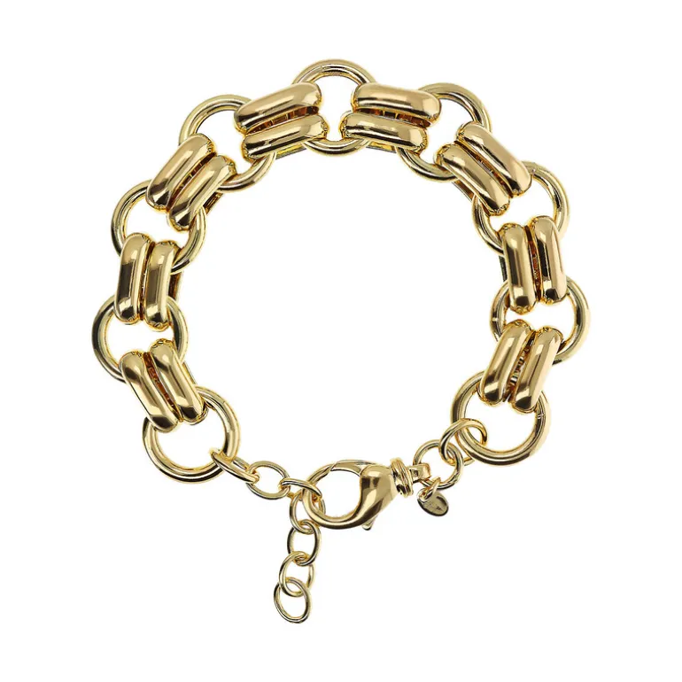 Bracciale con Maglie Ovali e Anelli