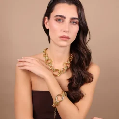 Bracciale Maxi Maglie Ovali a Intreccio