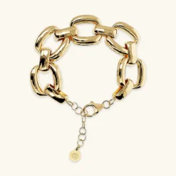 Bracciale Maxi Maglie Quadrate Martellate