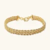 Bracciale Multifilo Catena Corda Sottile