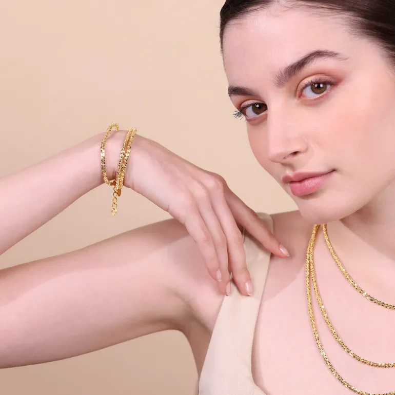 Bracciale Multifilo Catena Margherita