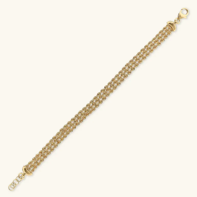 Bracciale Multifilo Catena Corda Sottile