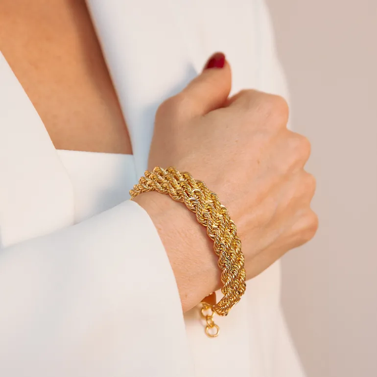 Bracciale Multifilo Maxi Catena Corda