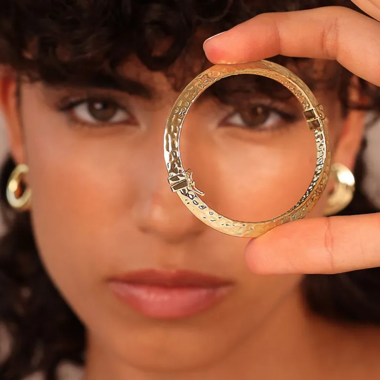 Bracciale Rigido Martellato