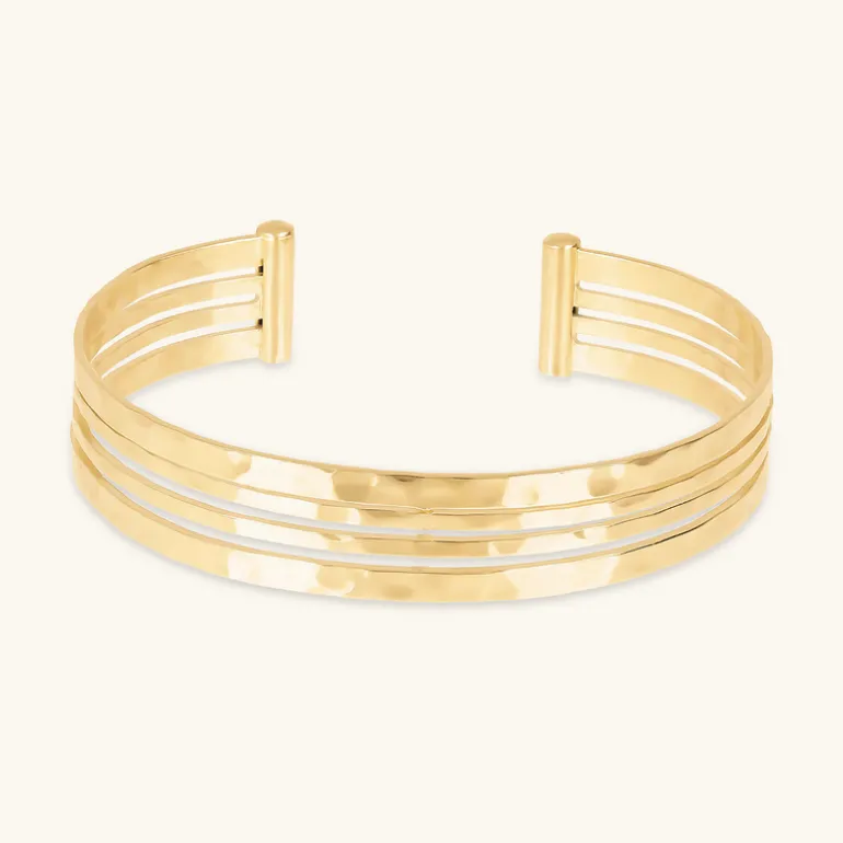 Bracciale Rigido Multifilo Martellato