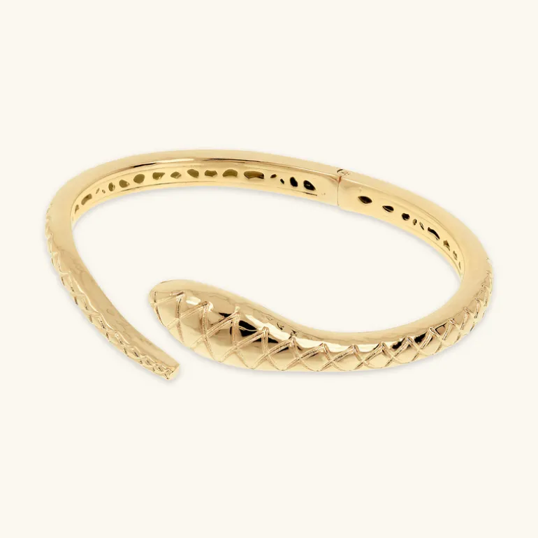Bracciale Rigido Serpente Martellato