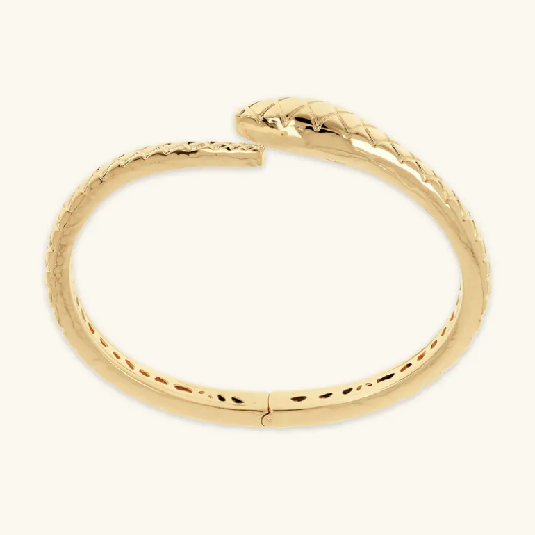 Bracciale Rigido Serpente Martellato