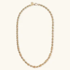 Collana Catena Corda con Rondelle