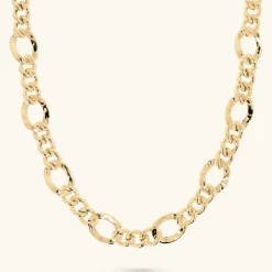 Collana Catena Figaro con Maglia Grumetta