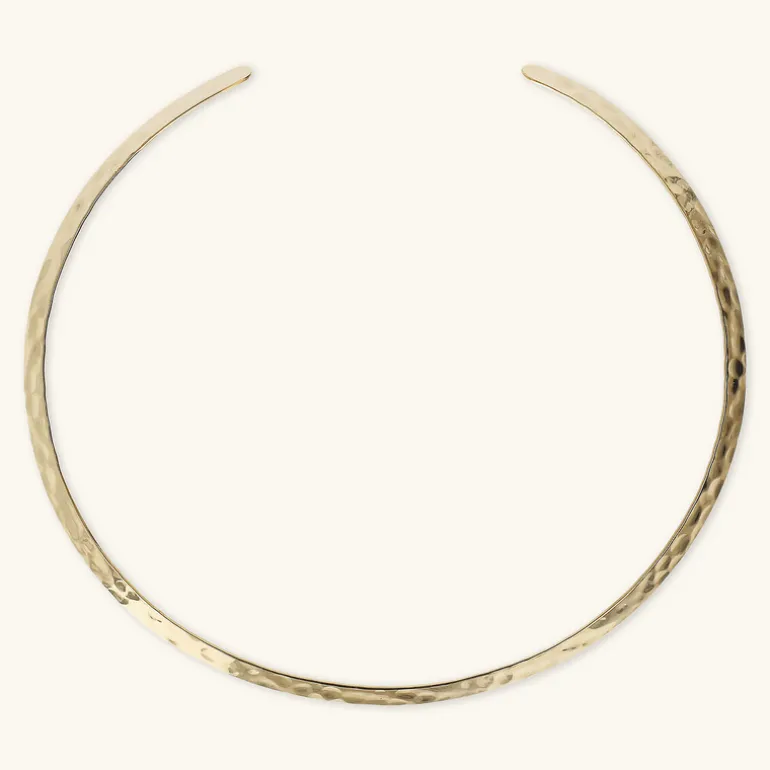Collana Choker Sottile Martellata