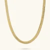 Collana Girocollo Catena Snake Piatta
