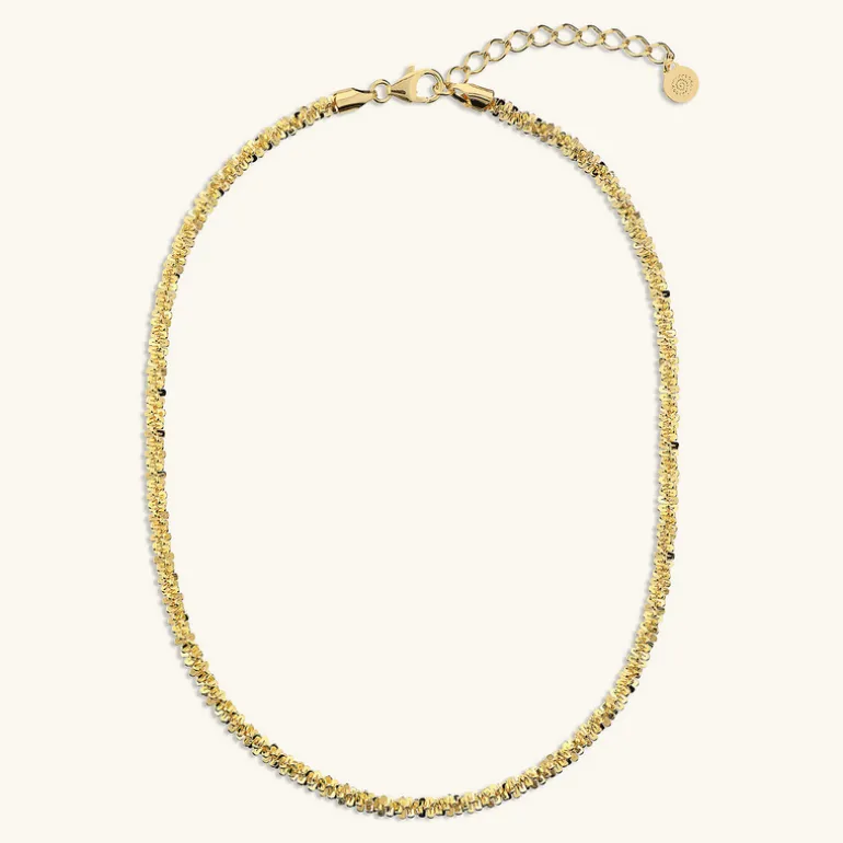 Collana Girocollo Catena Margherita Diamantata