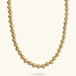 Collana Girocollo con Sfere Martellate