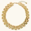 Collana Girocollo Maxi Maglia Pantera Martellata