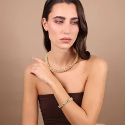 Collana Girocollo Tubogas a Intreccio