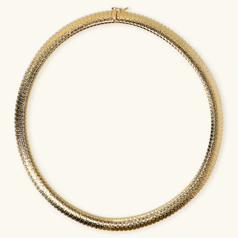 Collana Girocollo Tubogas Diamantata