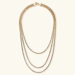 Collana Multifilo Graduata Catena Margherita