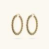 Orecchini a Cerchio con Bead Lucide